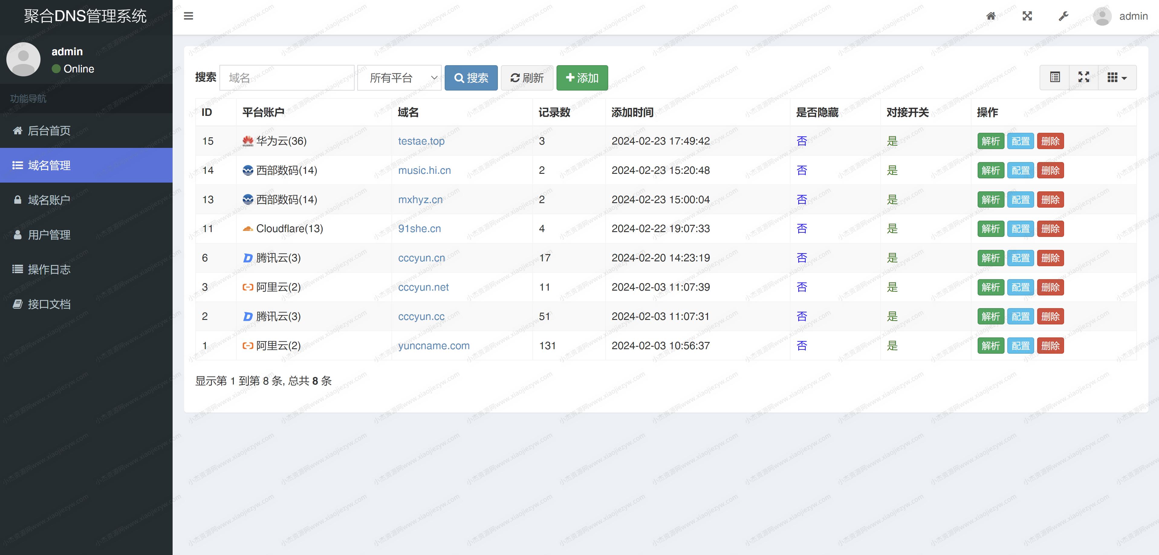 彩虹聚合DNS管理系统v1.0全新发布